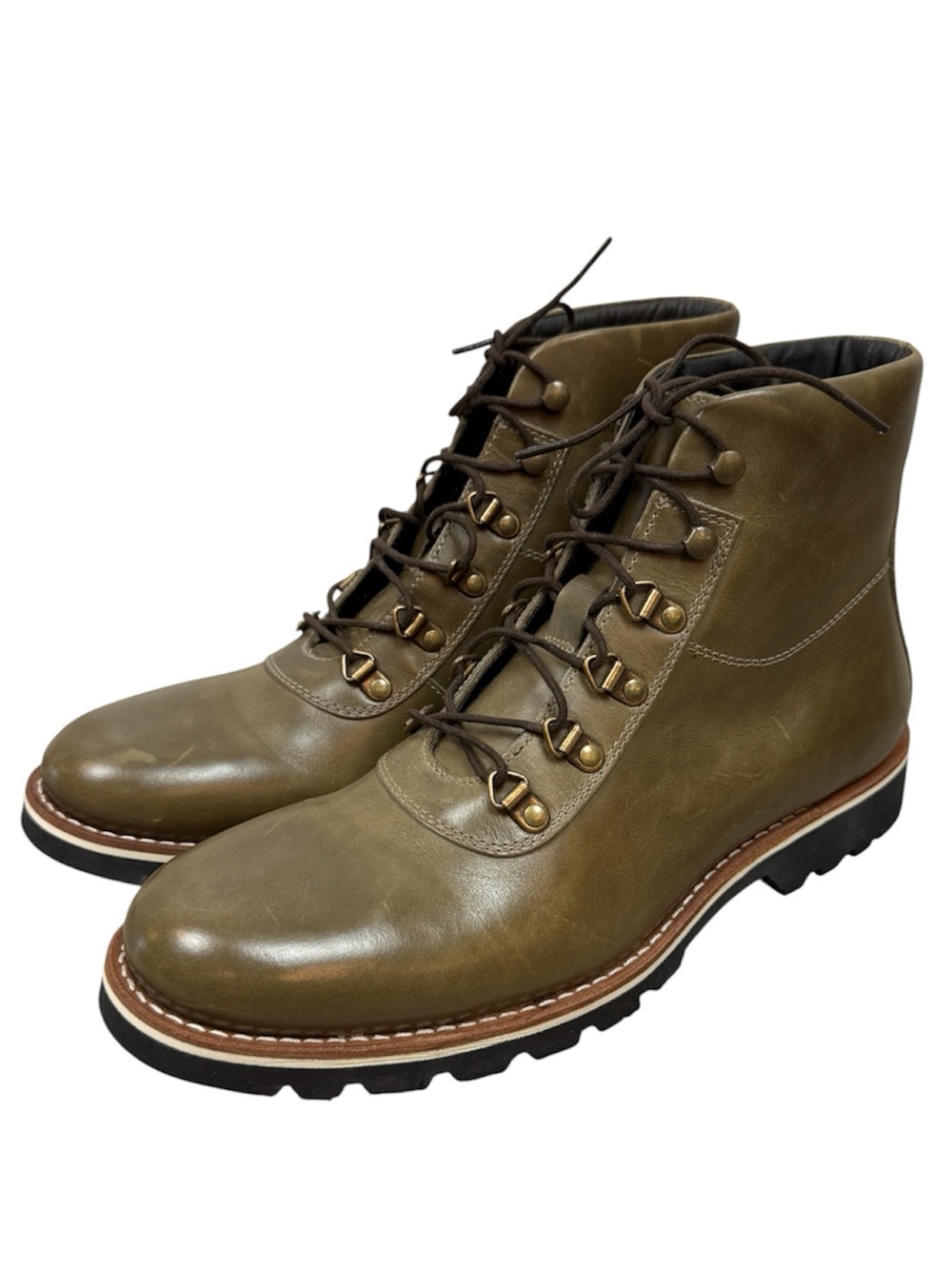 Helm Men’s The Ryder olive lace-up mid top boots size 10